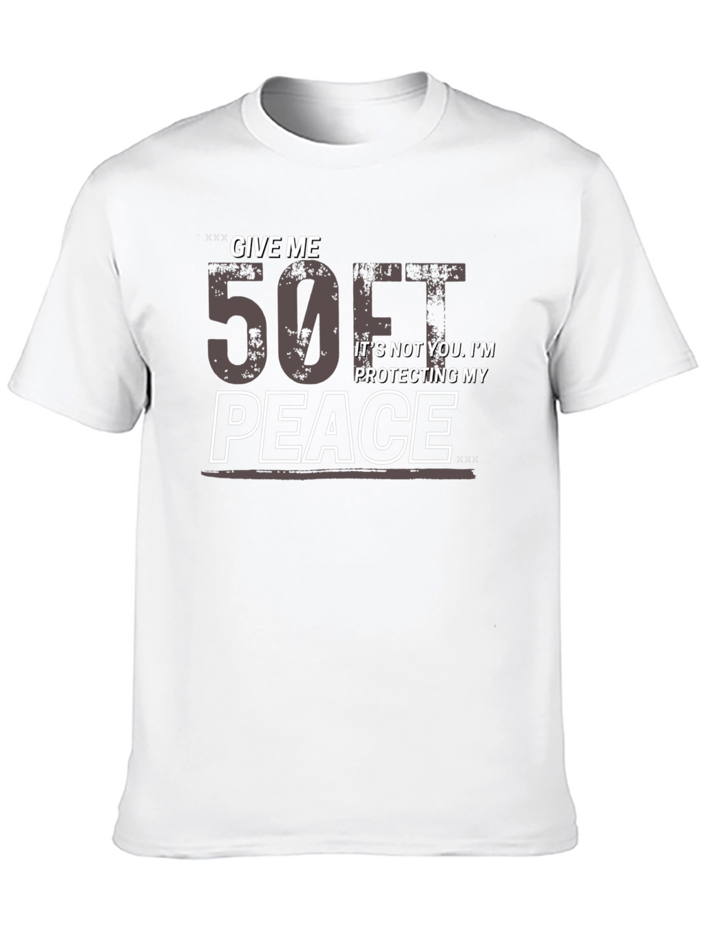 Give Me 50 Feet Black Graphic Tee
