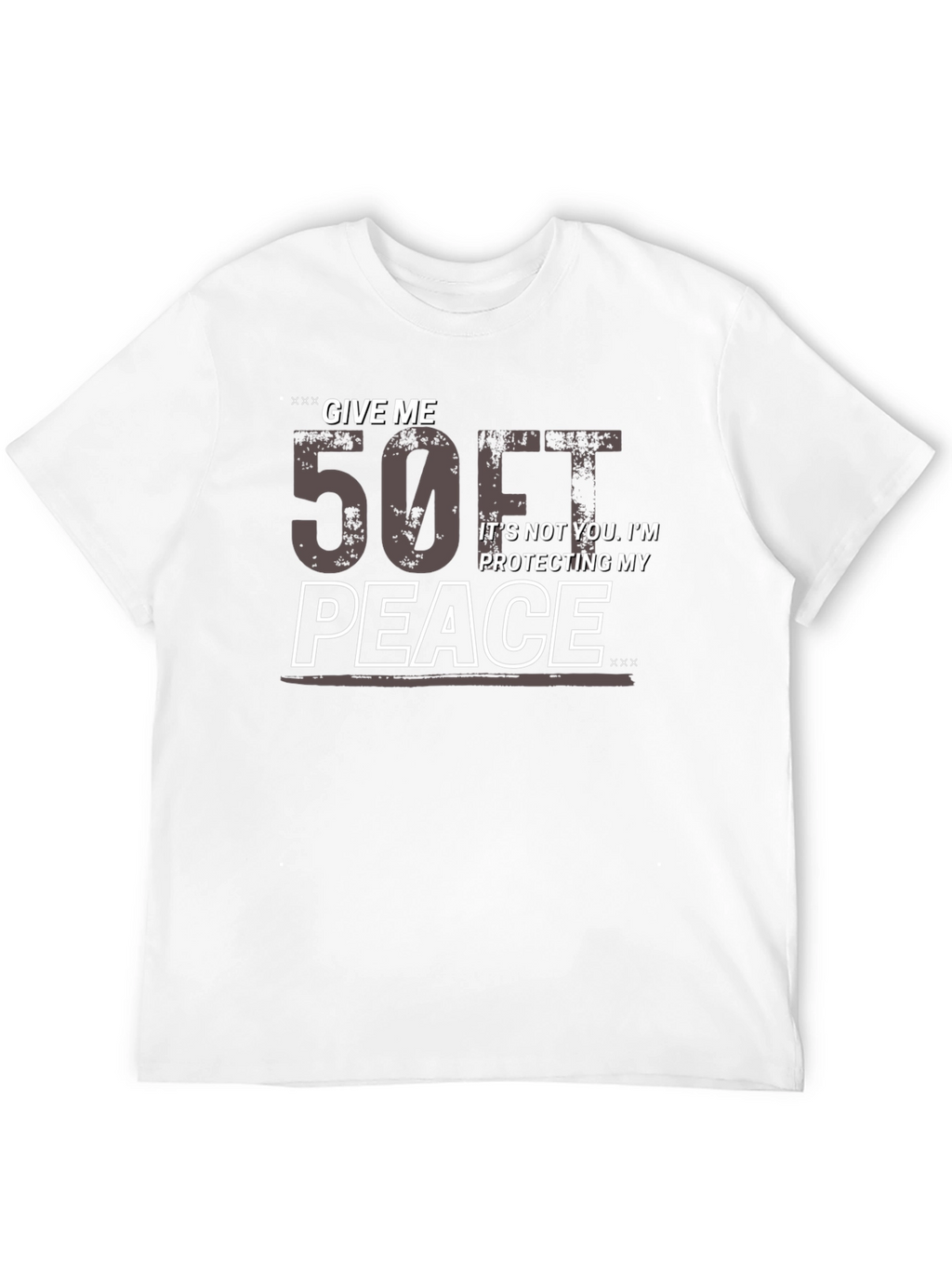 Give Me 50 Feet Black Graphic Tee