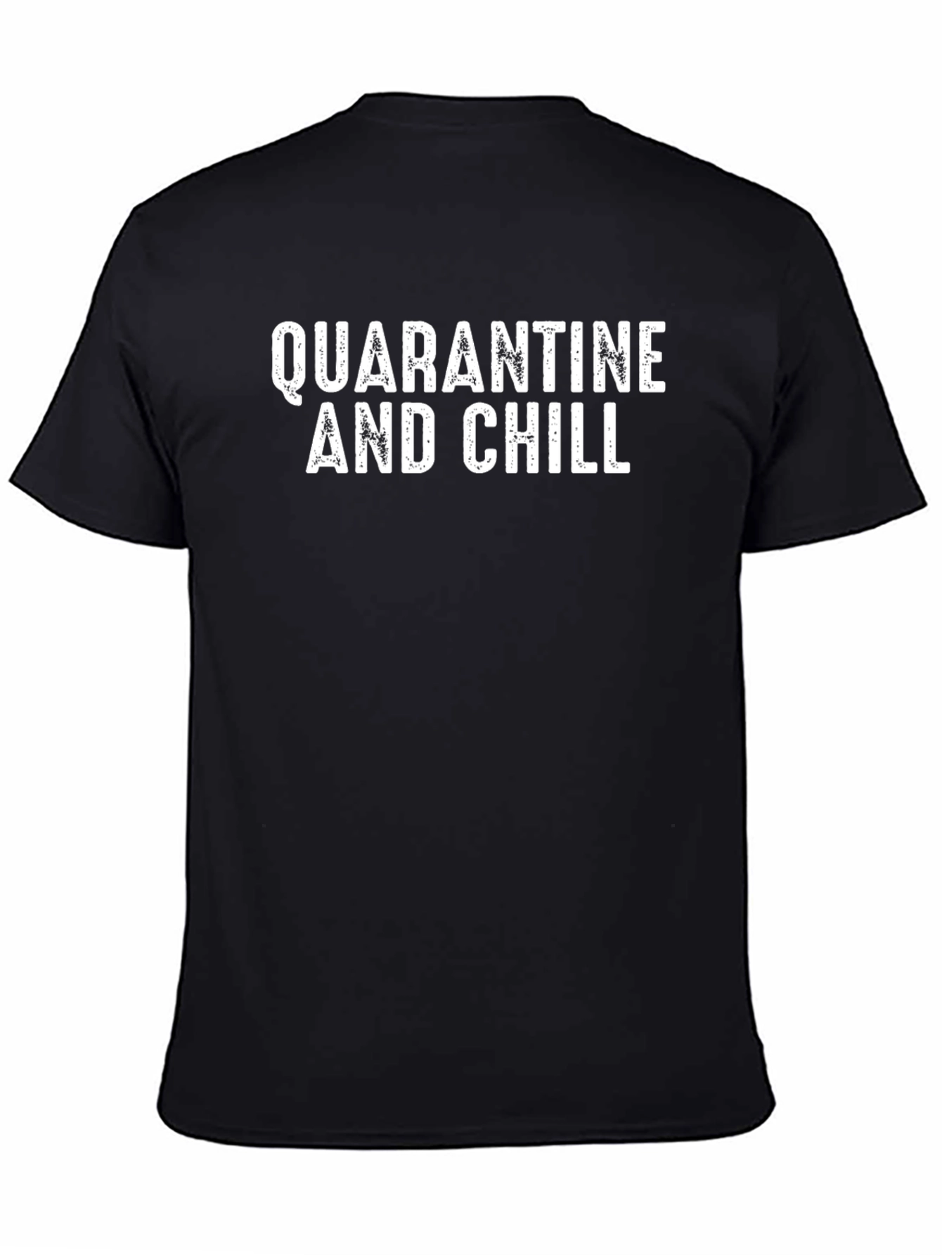 Quarantine and Chill Graphic Tee - Black