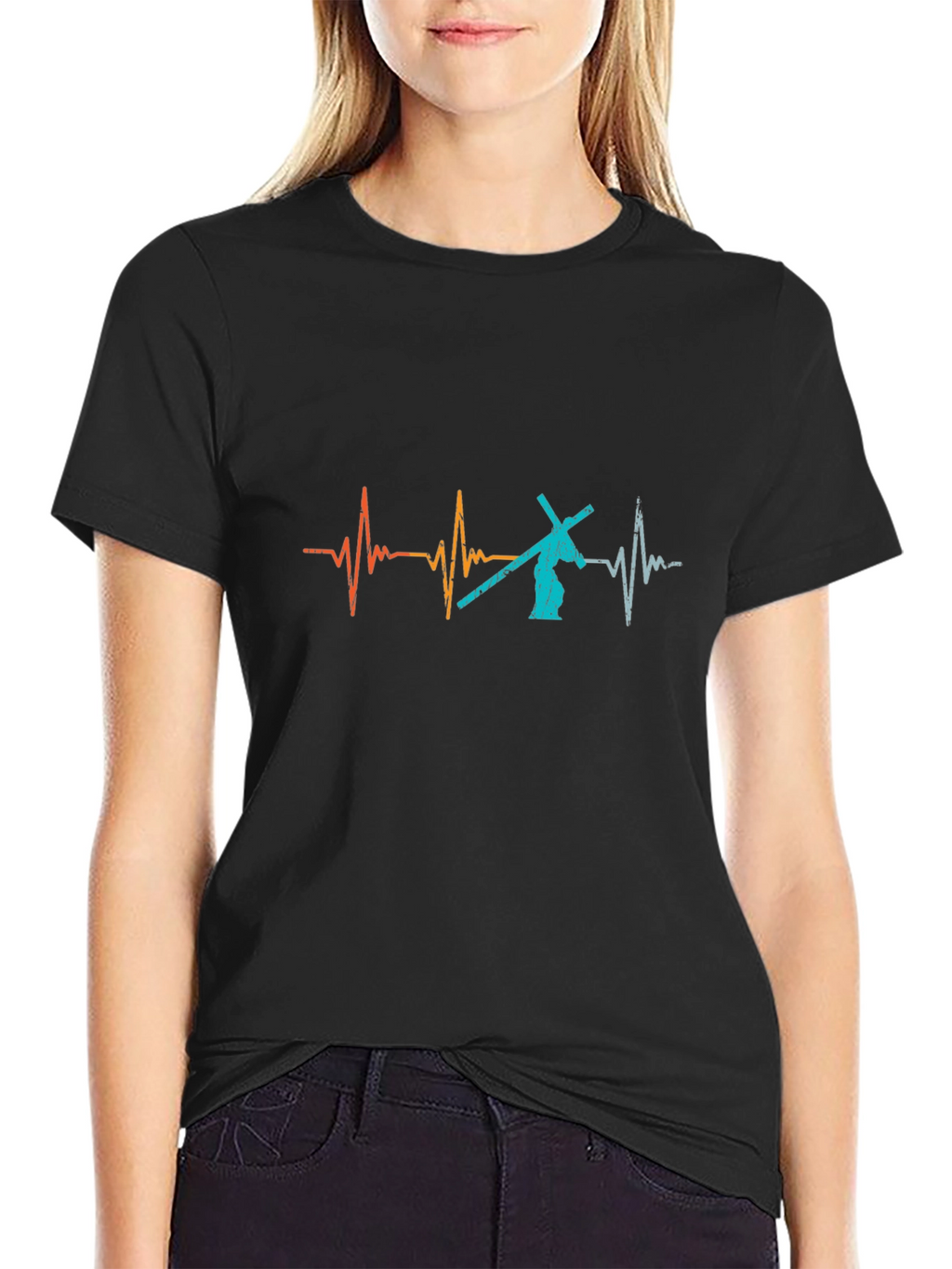 Jesus Heartbeat Black T-Shirt