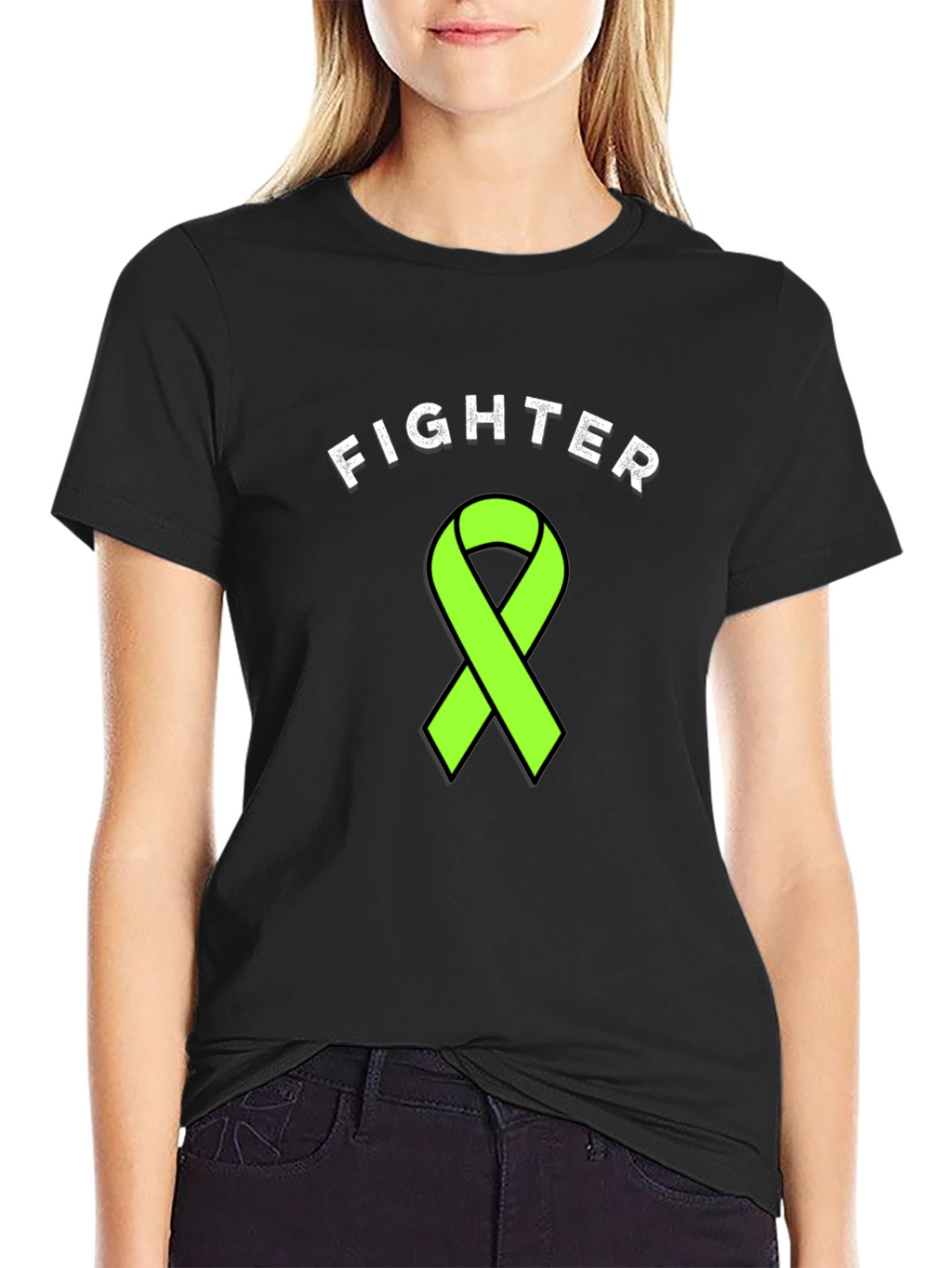 Fighter Ribbon Graphic T-Shirt