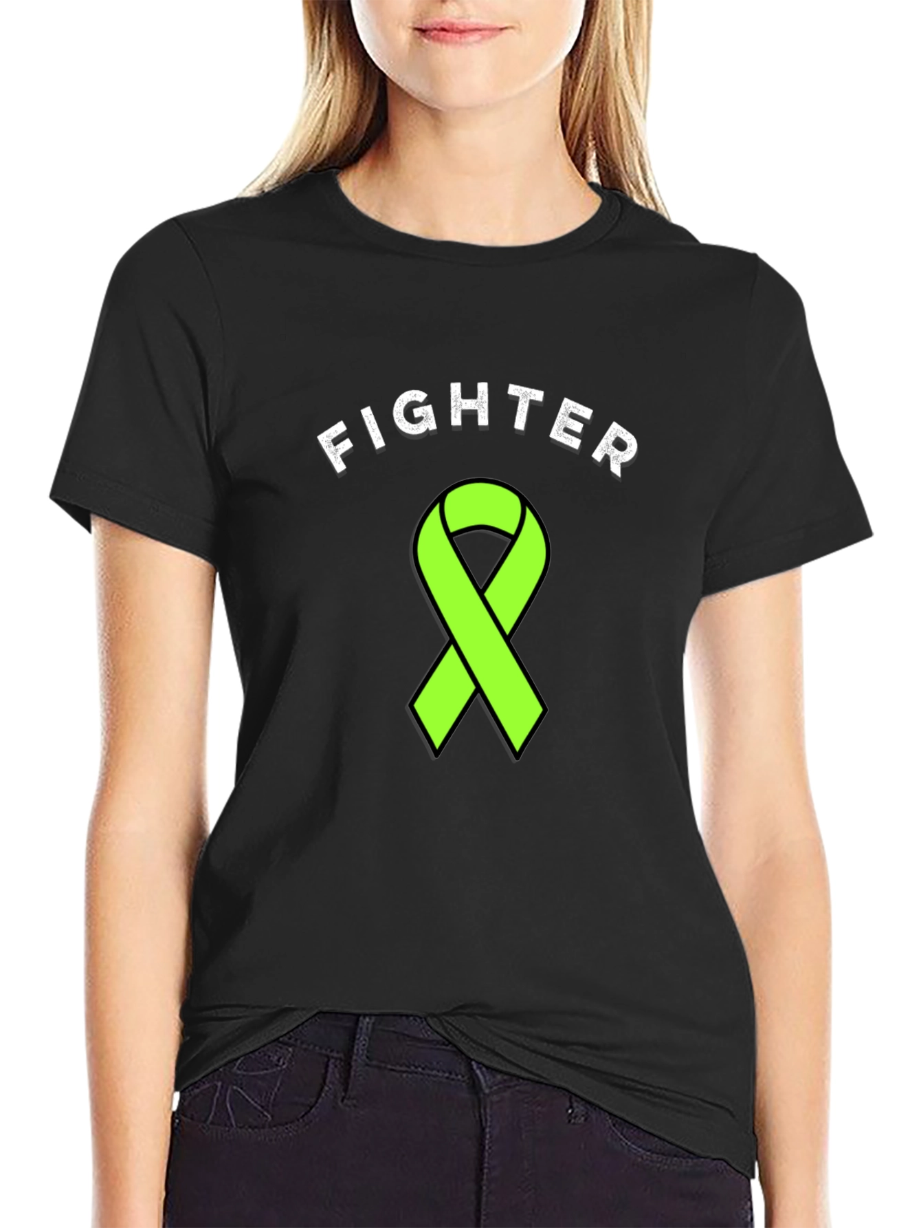 Fighter Ribbon Graphic T-Shirt