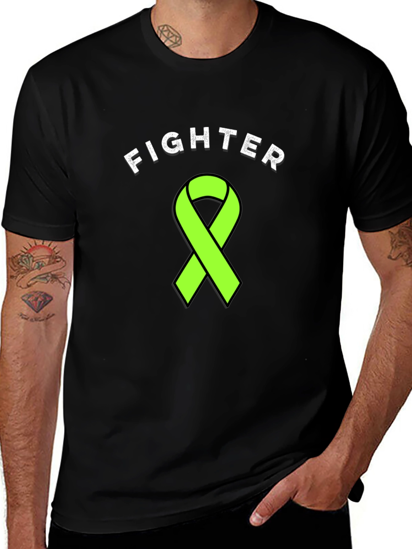 Fighter Ribbon Graphic T-Shirt