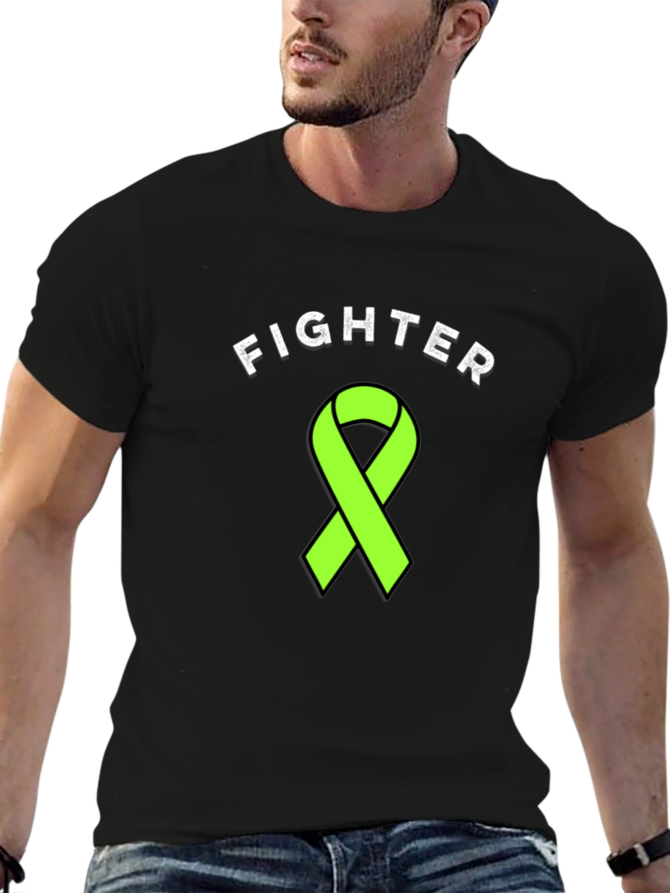 Fighter Ribbon Graphic T-Shirt