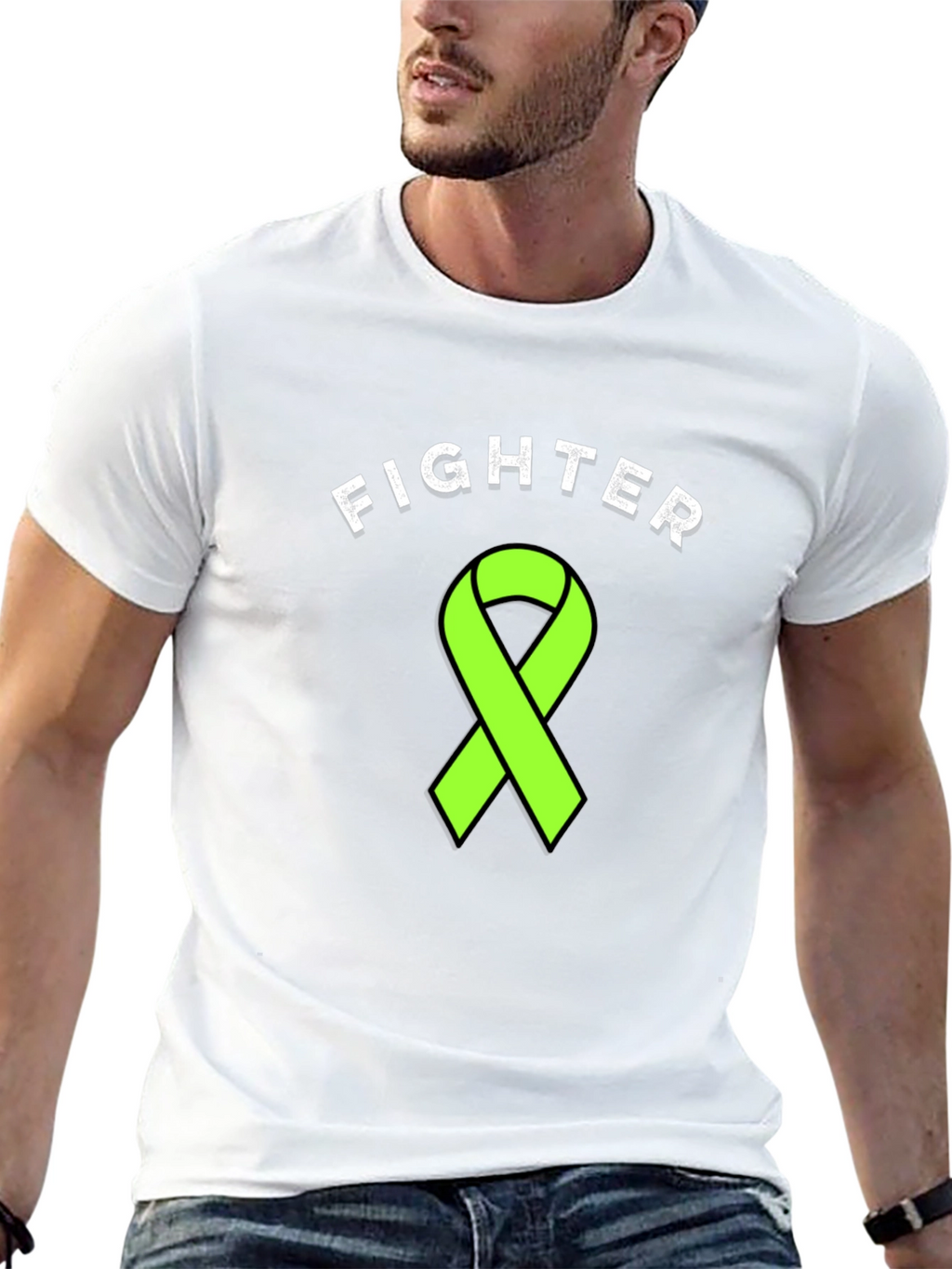 Fighter Ribbon Graphic T-Shirt