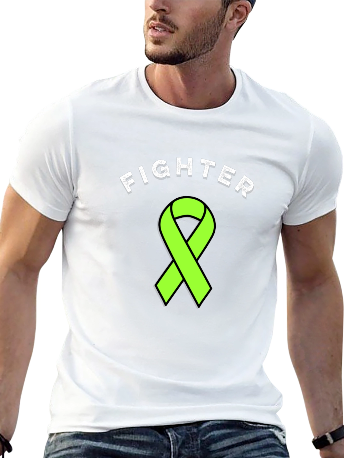 Fighter Ribbon Graphic T-Shirt