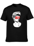 Loser Statue Graphic T-Shirt - Black