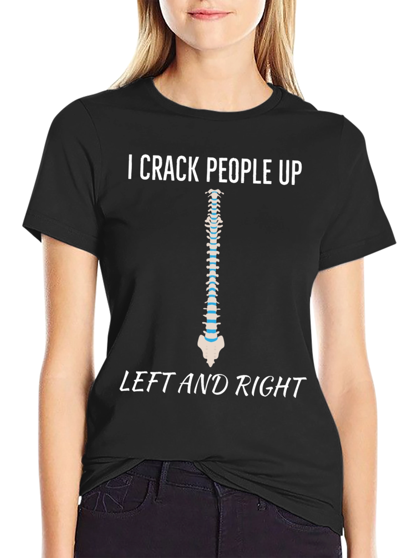 I Crack People Up Spine T-Shirt