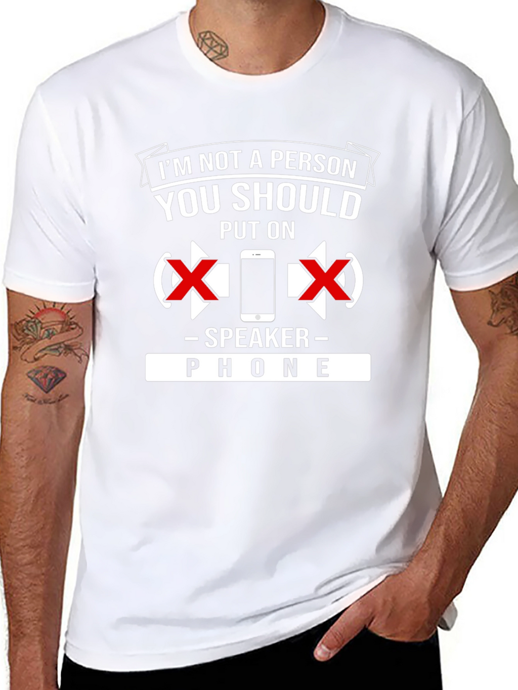 Speaker Phone T-Shirt: Dont Put Me On Speaker