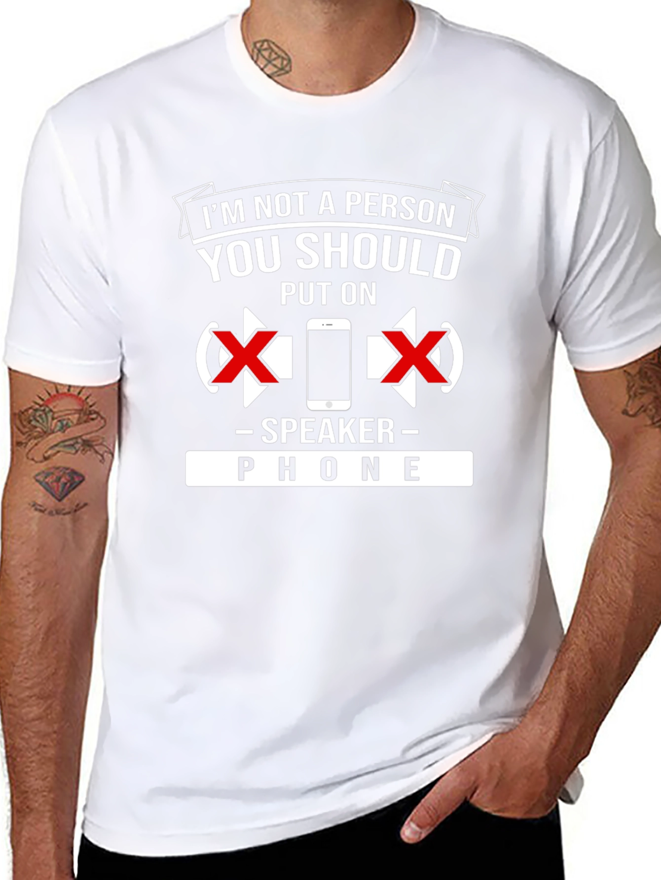 Speaker Phone T-Shirt: Dont Put Me On Speaker