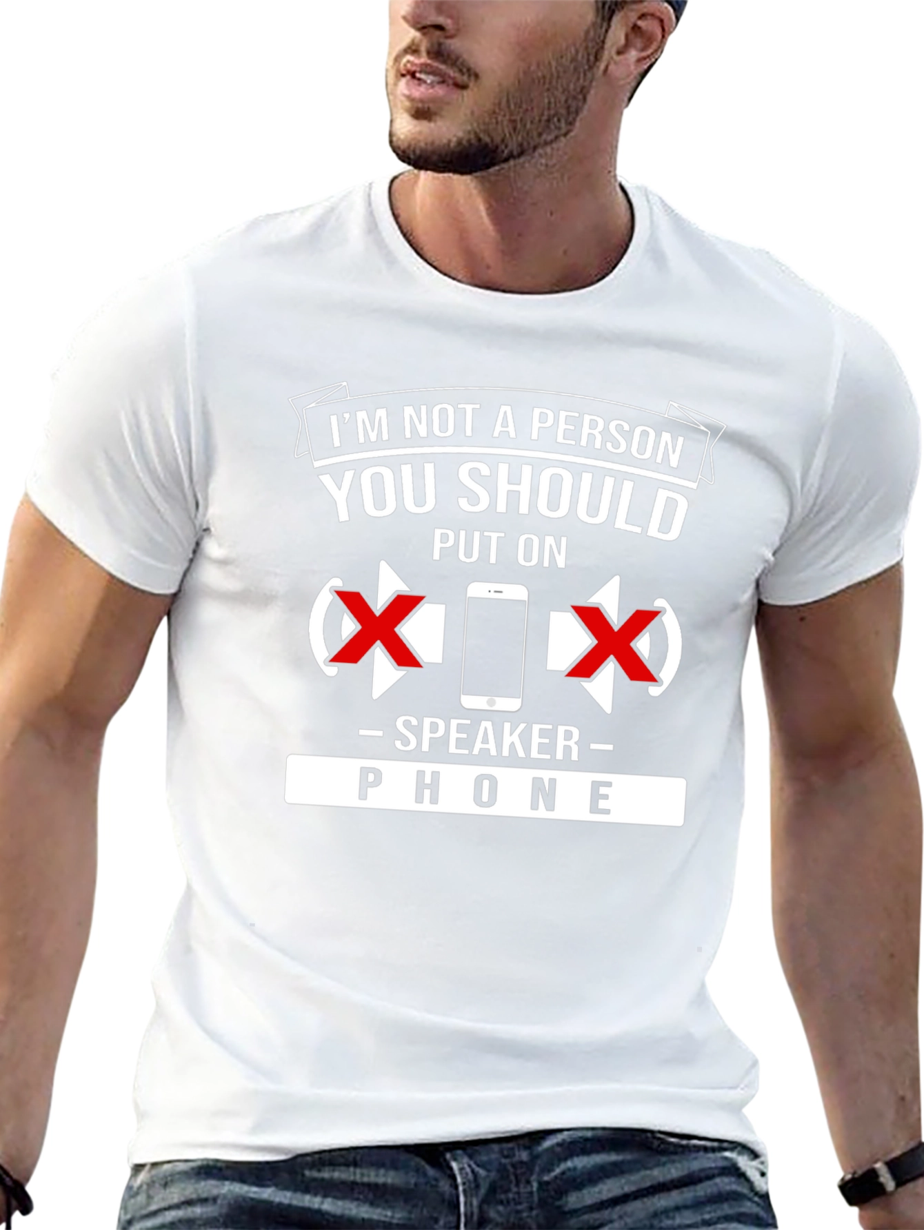Speaker Phone T-Shirt: Dont Put Me On Speaker