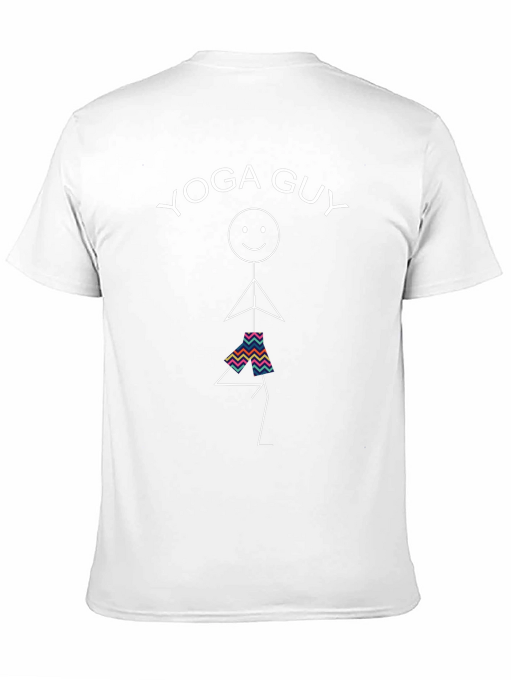 Yoga Guy Graphic Tee - Black Cotton Blend Shirt