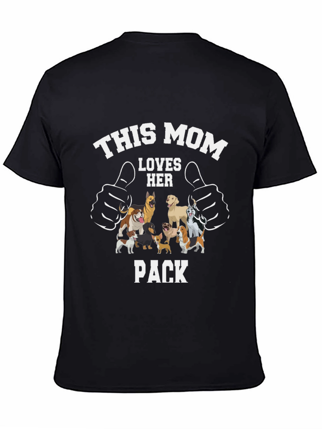 This Mom Loves Her Pack Dog T-Shirt