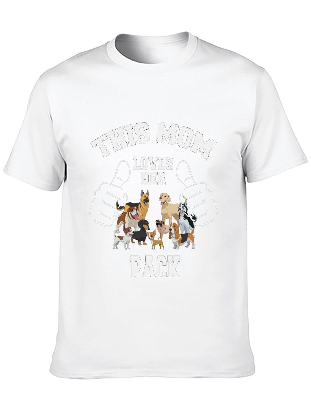 This Mom Loves Her Pack Dog T-Shirt