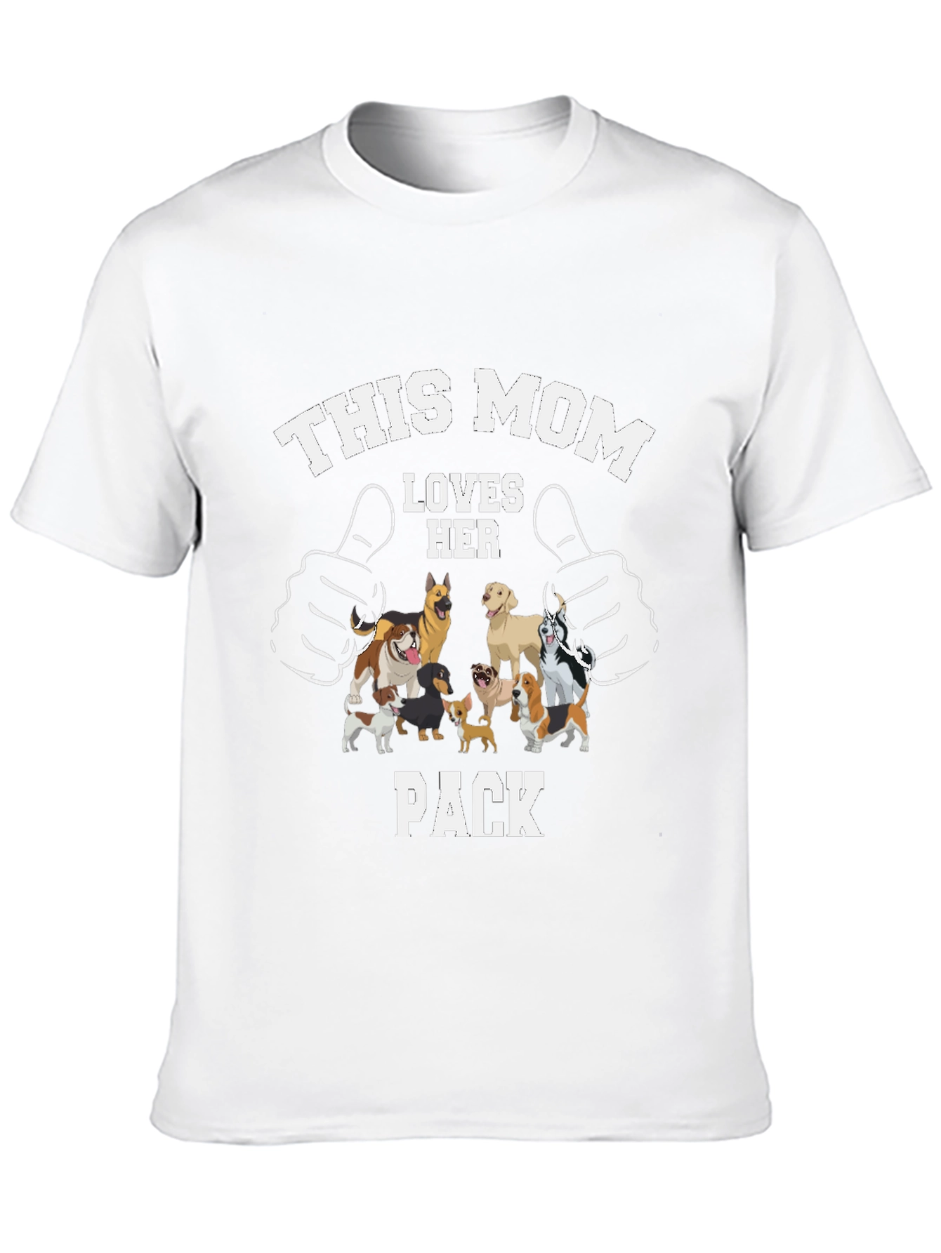 This Mom Loves Her Pack Dog T-Shirt