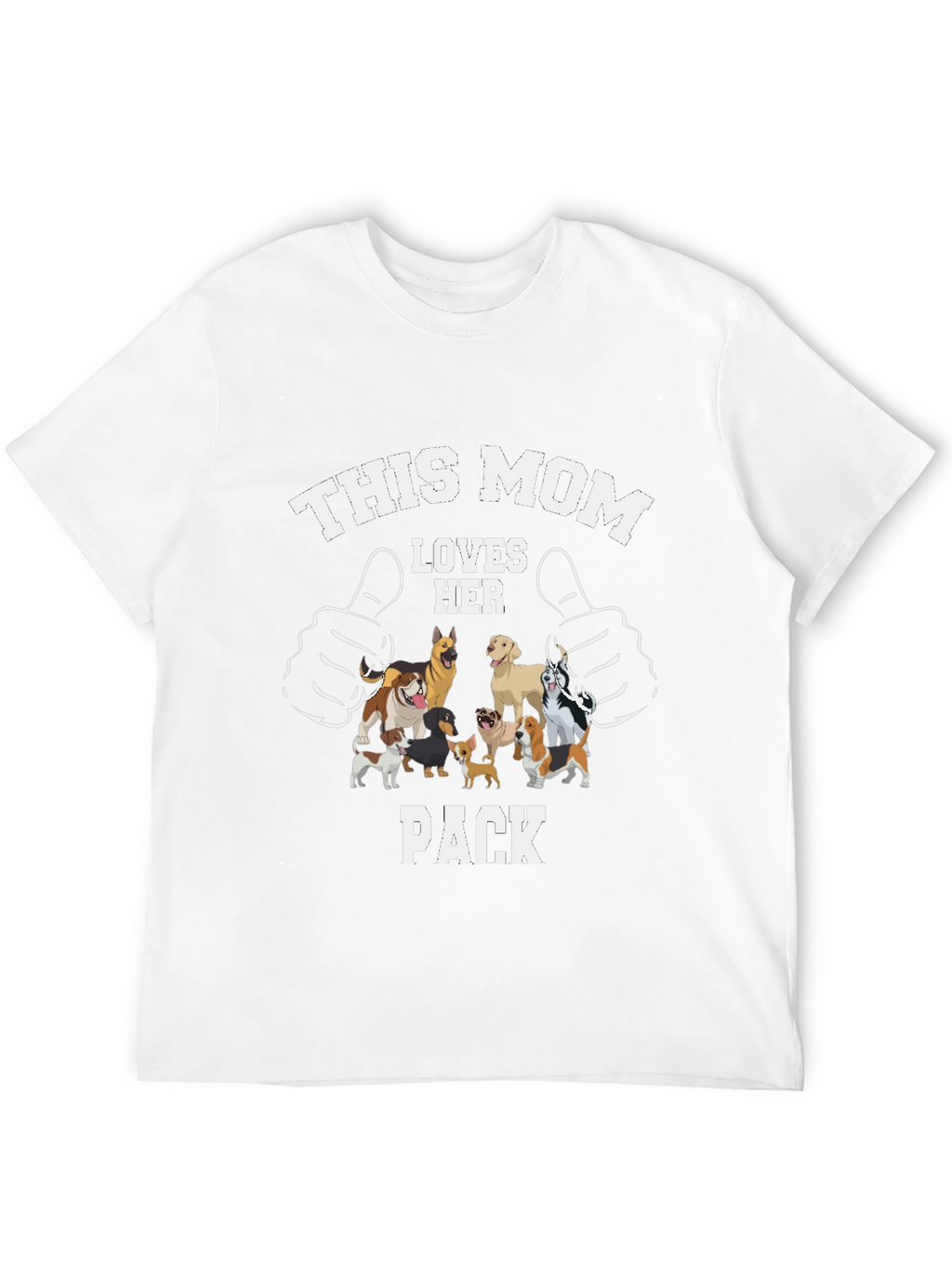 This Mom Loves Her Pack Dog T-Shirt