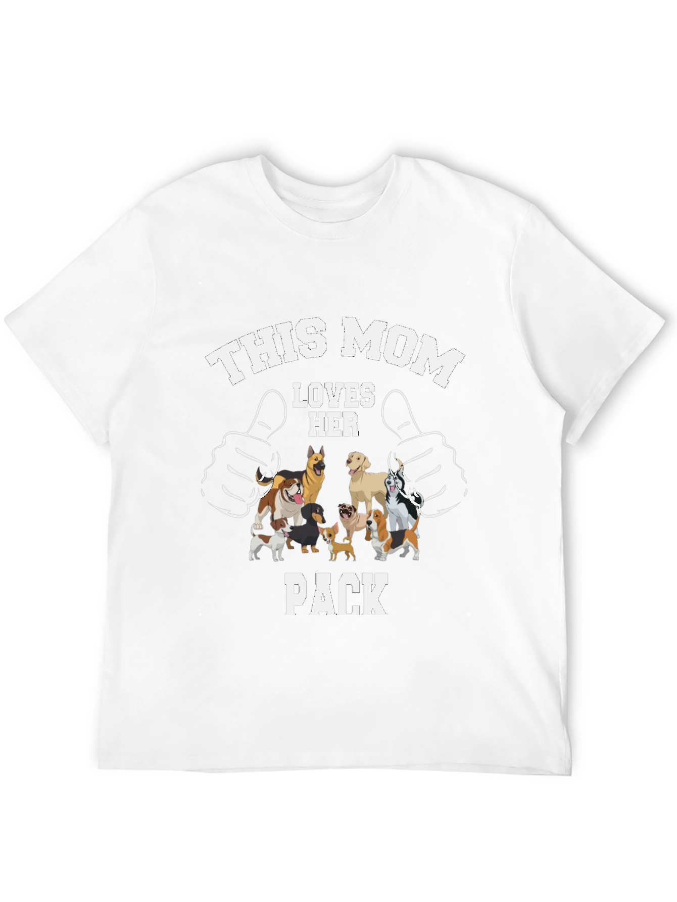 This Mom Loves Her Pack Dog T-Shirt