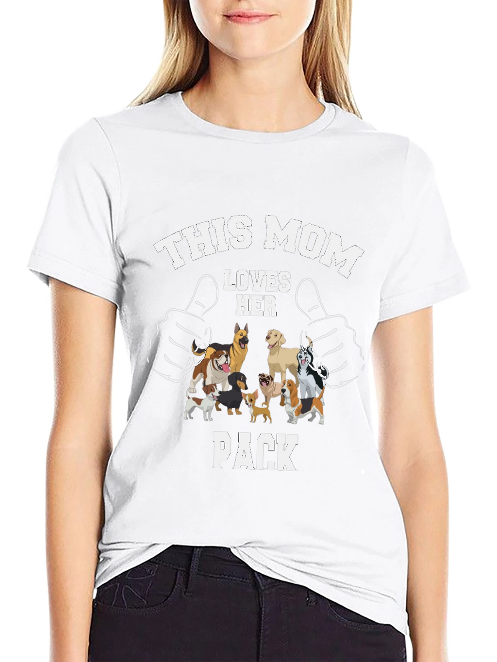 This Mom Loves Her Pack Dog T-Shirt