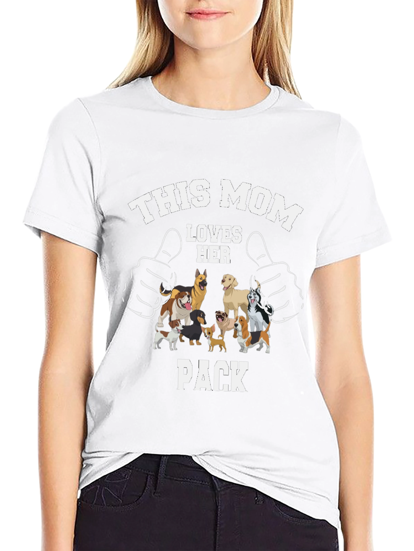 This Mom Loves Her Pack Dog T-Shirt