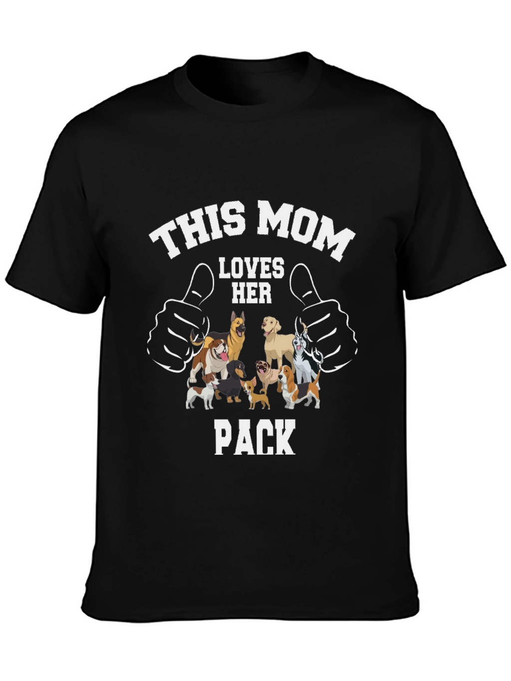 This Mom Loves Her Pack Dog T-Shirt