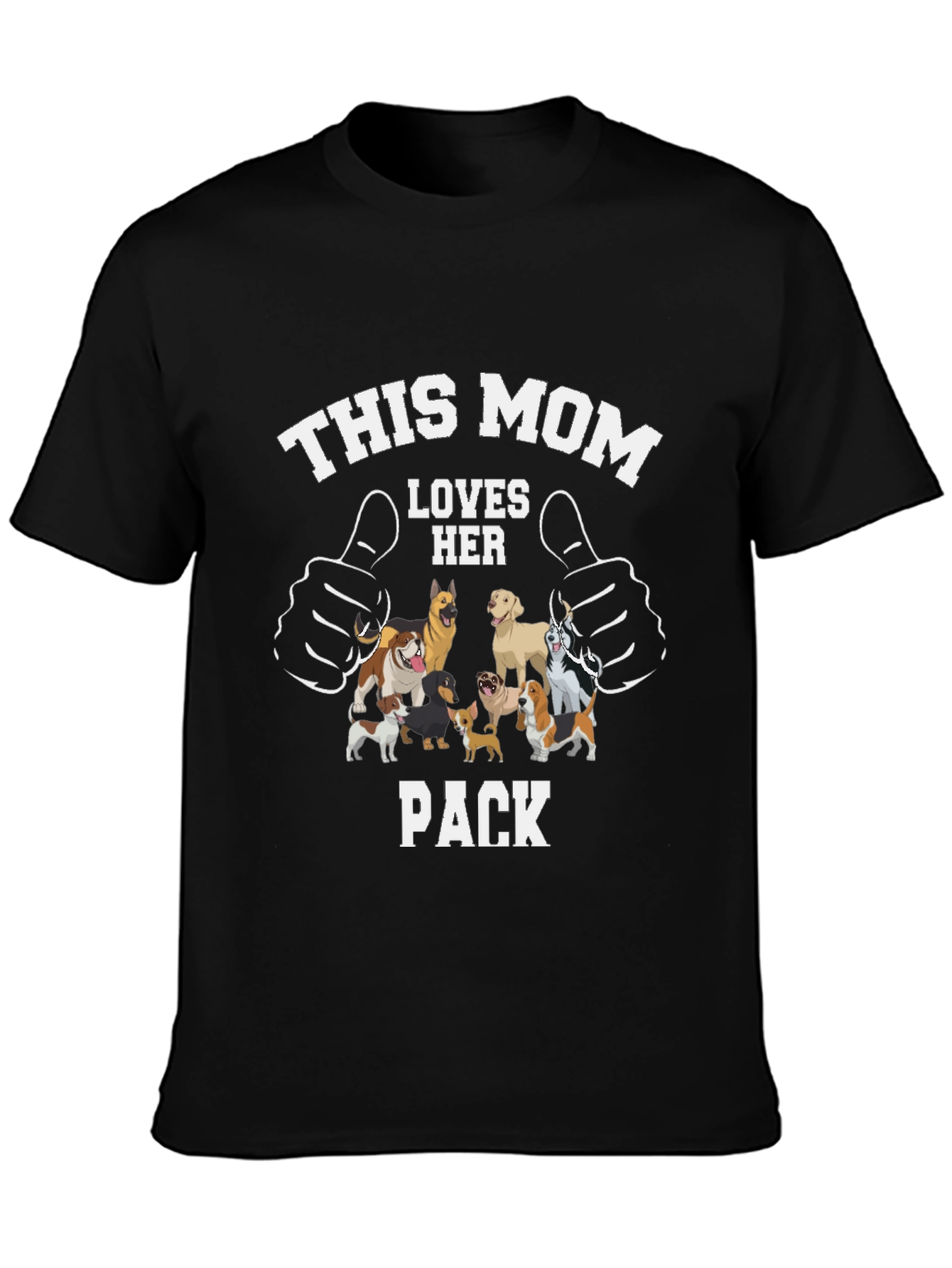 This Mom Loves Her Pack Dog T-Shirt