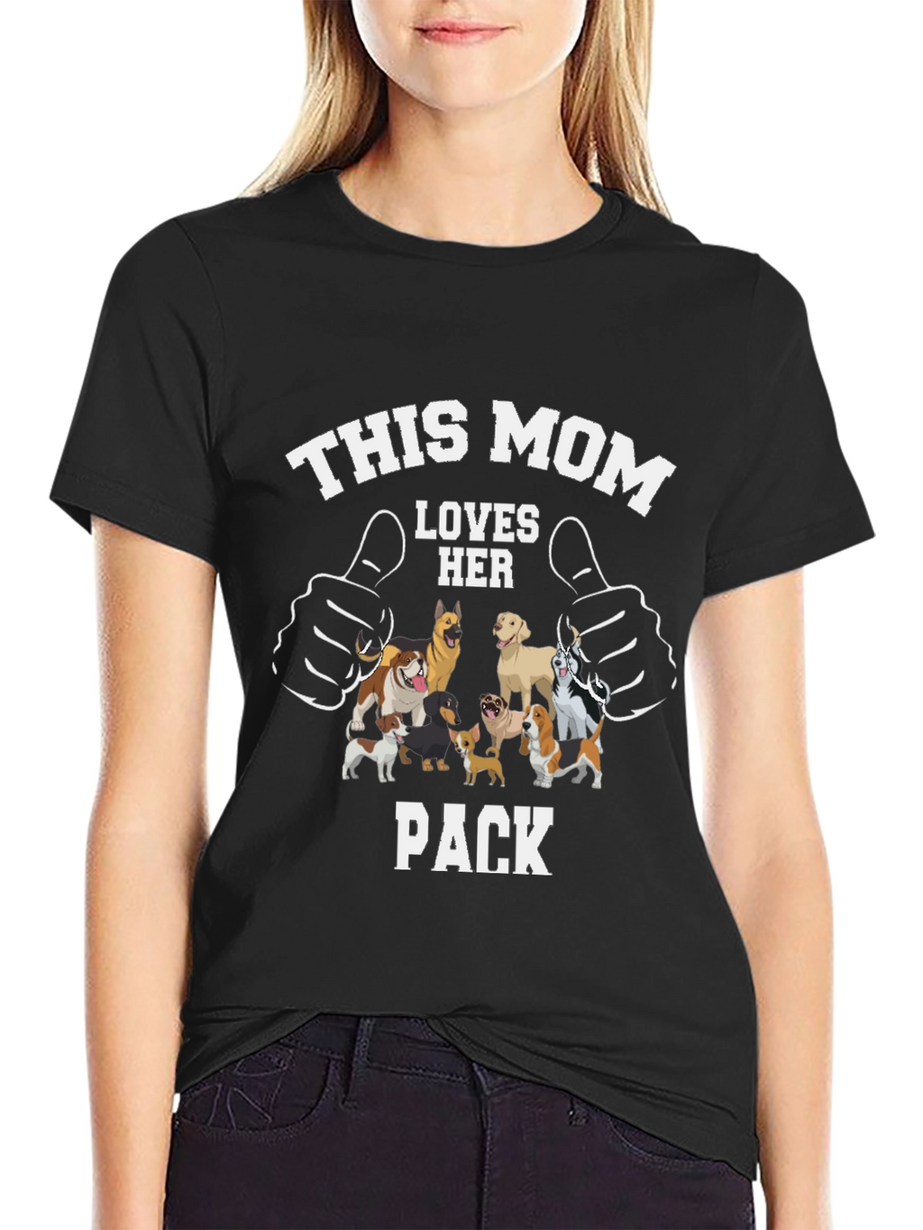 This Mom Loves Her Pack Dog T-Shirt