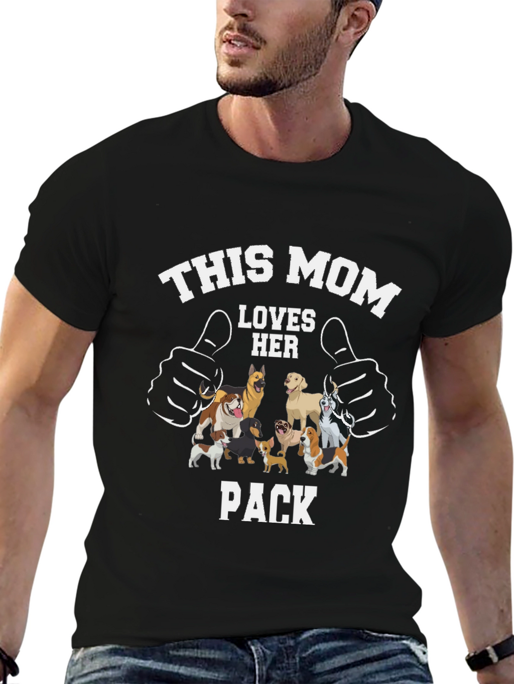 This Mom Loves Her Pack Dog T-Shirt