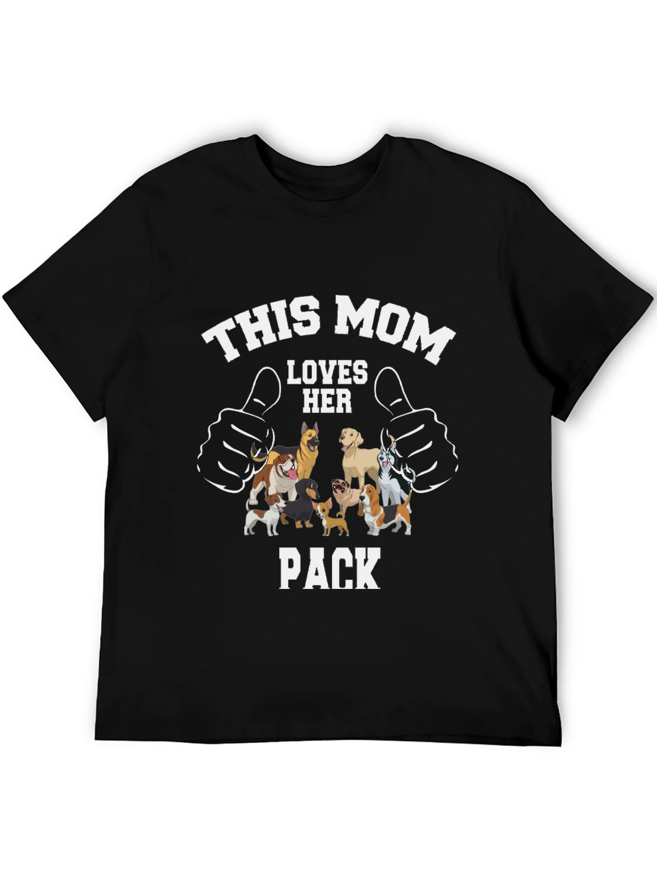 This Mom Loves Her Pack Dog T-Shirt