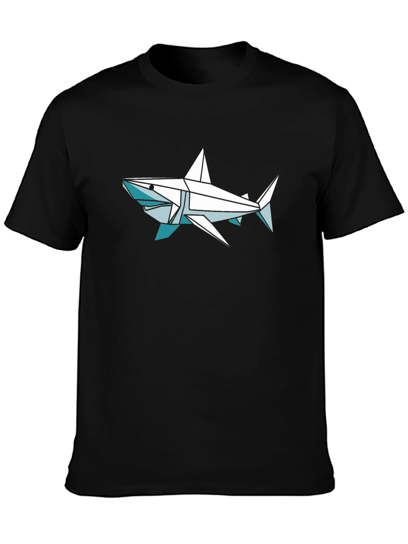 Origami Shark Graphic Tee - Stylish Cotton Comfort