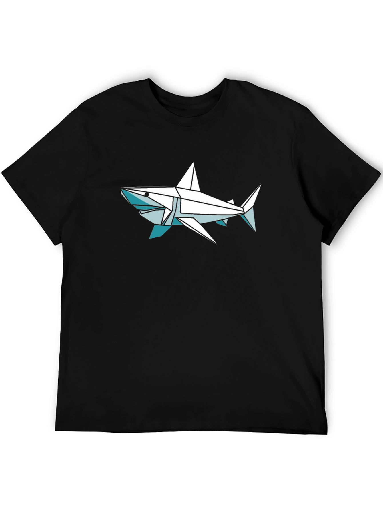 Origami Shark Graphic Tee - Stylish Cotton Comfort