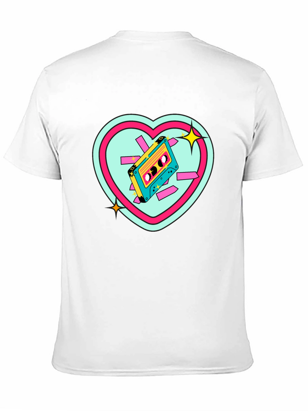 Retro Cassette Heart T-Shirt