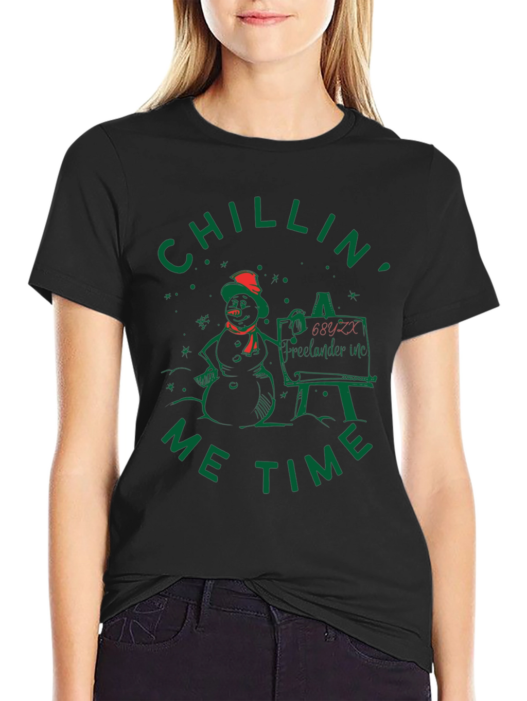 Chillin Me Time Snowman T-Shirt