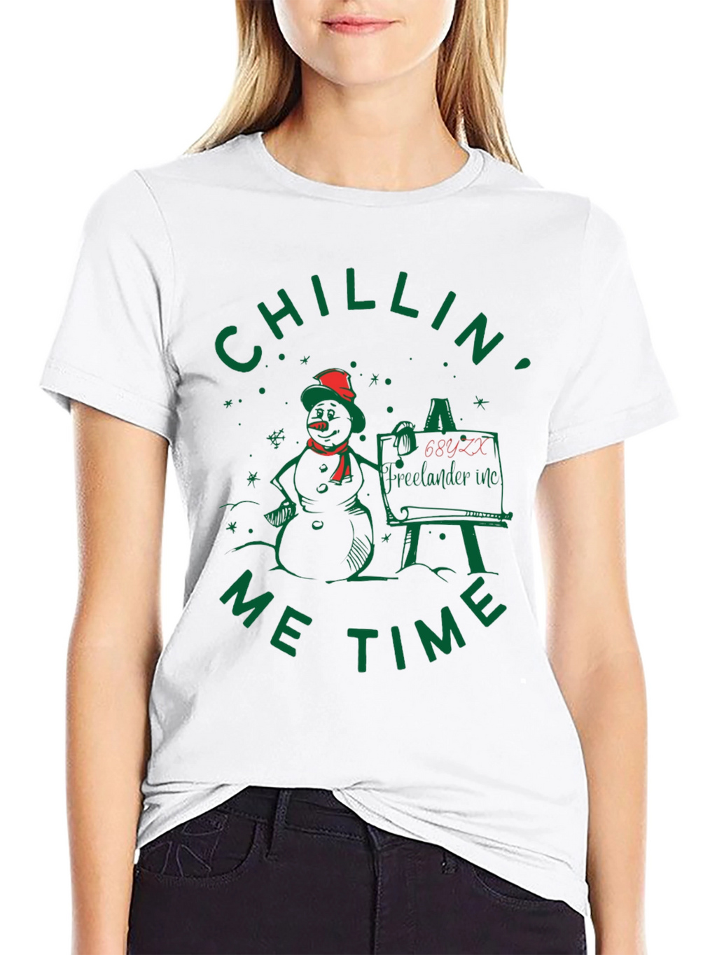 Chillin Me Time Snowman T-Shirt