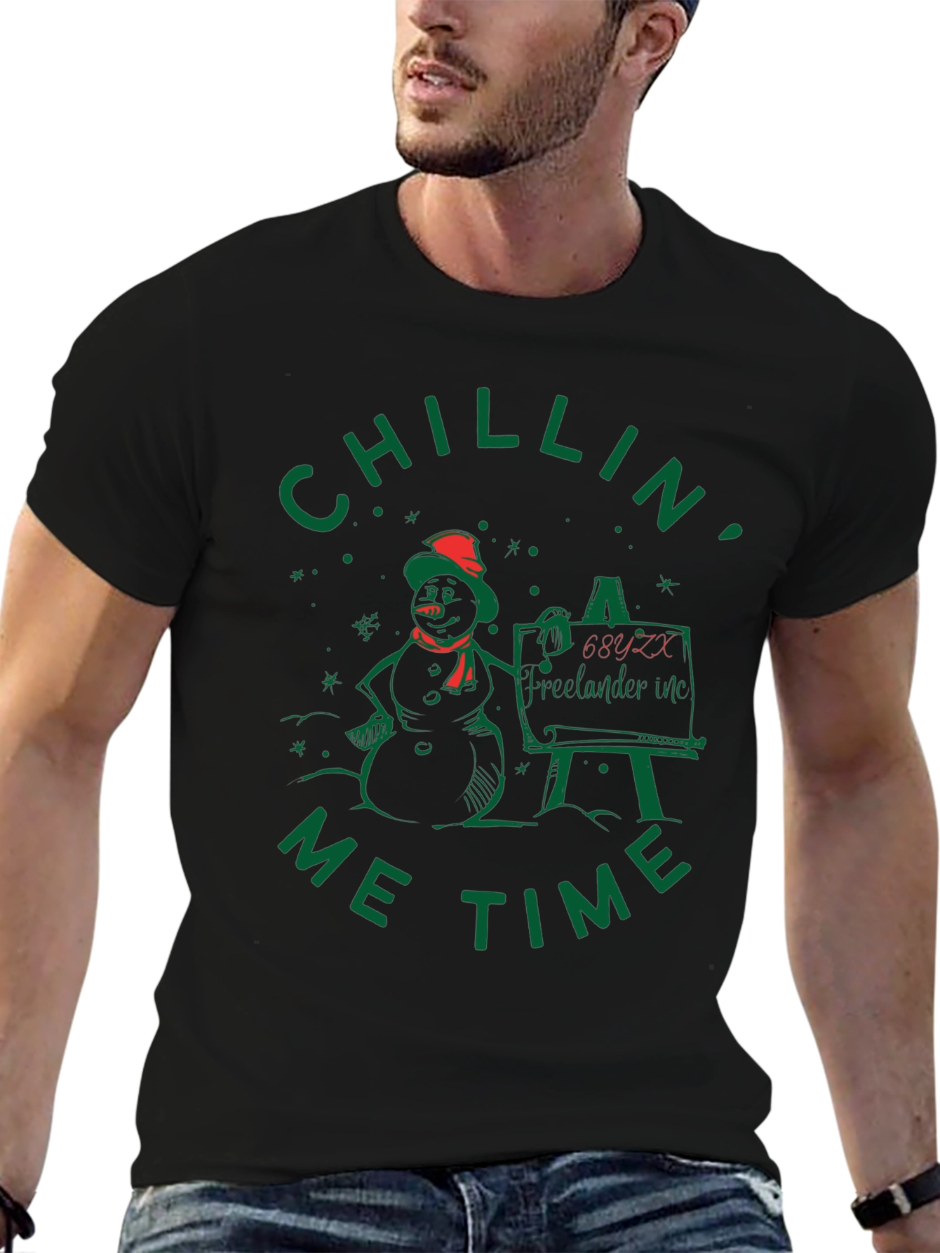 Chillin Me Time Snowman T-Shirt