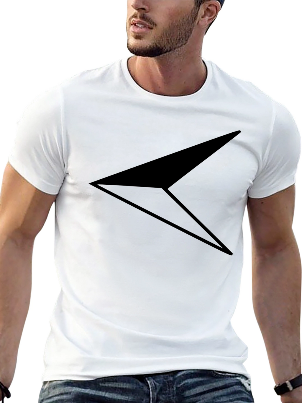 Modern Arrow Tee - Black Graphic T-Shirt