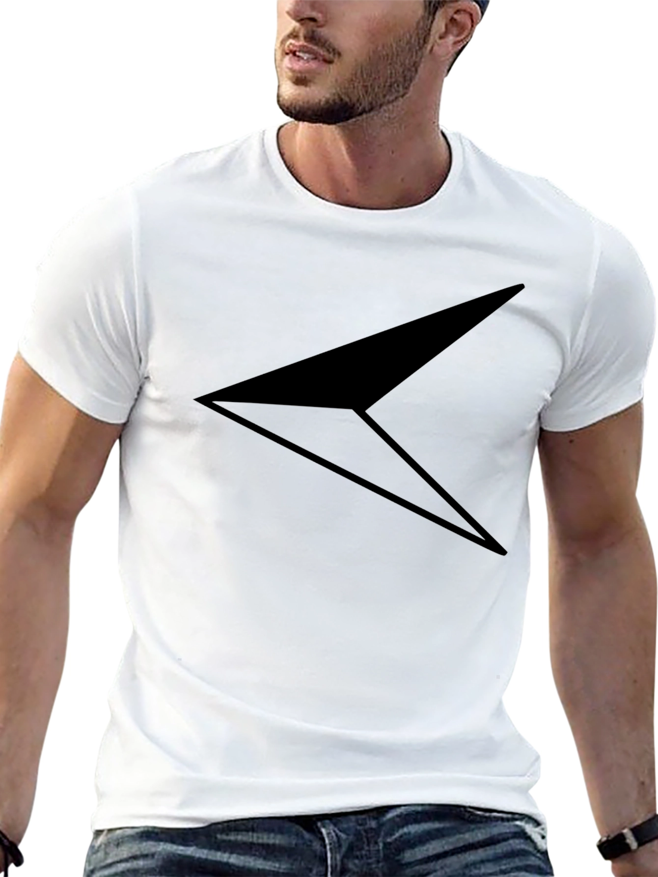 Modern Arrow Tee - Black Graphic T-Shirt