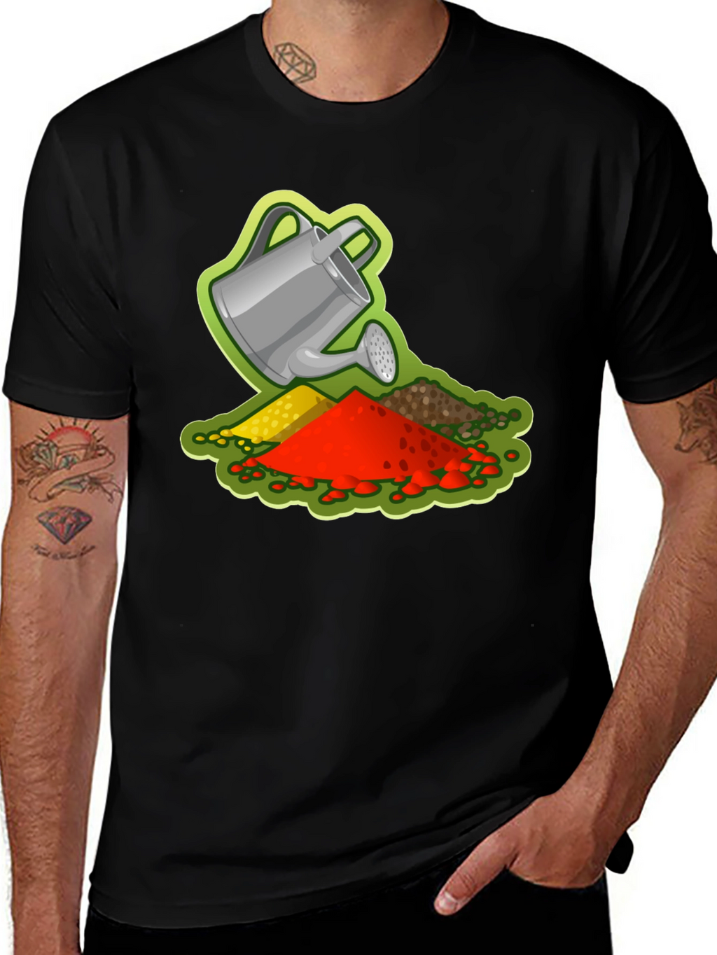 Gardeners Delight T-Shirt - Watering Can Design