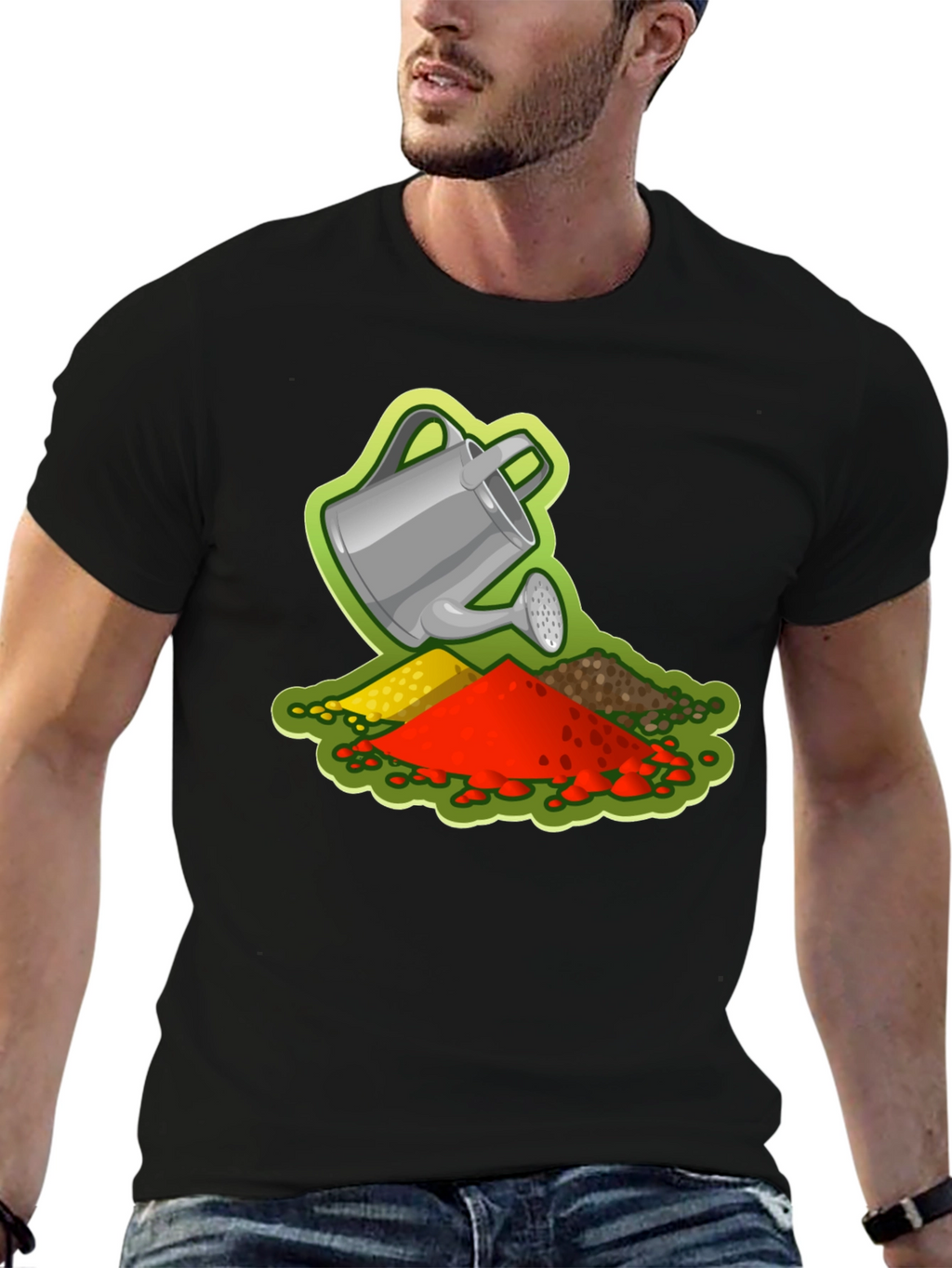 Gardeners Delight T-Shirt - Watering Can Design