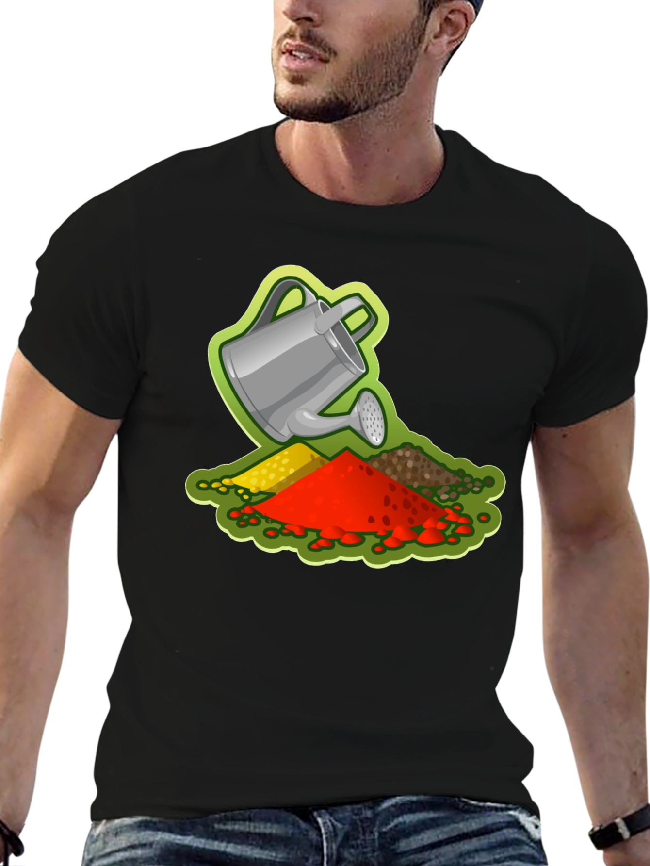 Gardeners Delight T-Shirt - Watering Can Design