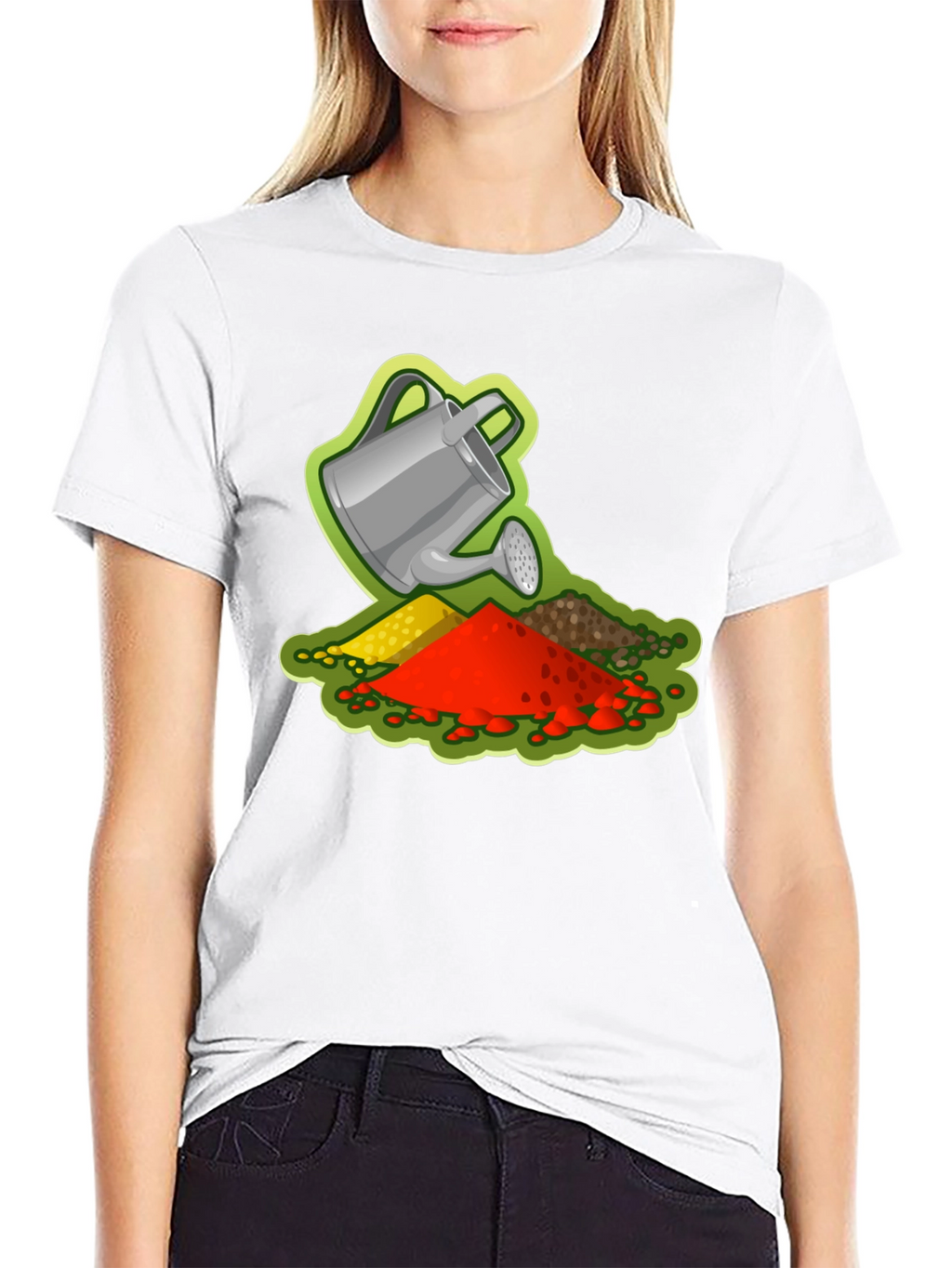 Gardeners Delight T-Shirt - Watering Can Design