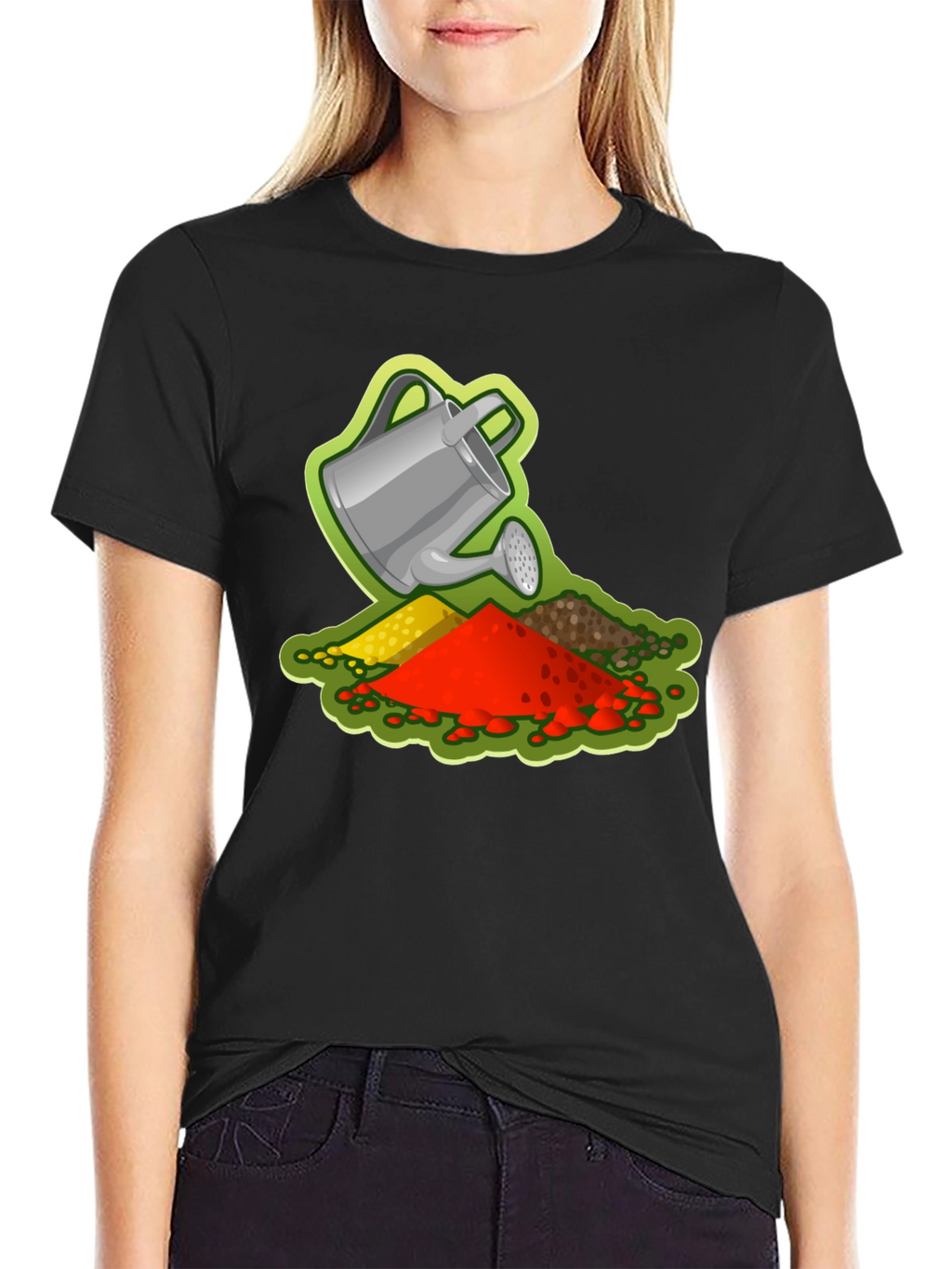 Gardeners Delight T-Shirt - Watering Can Design