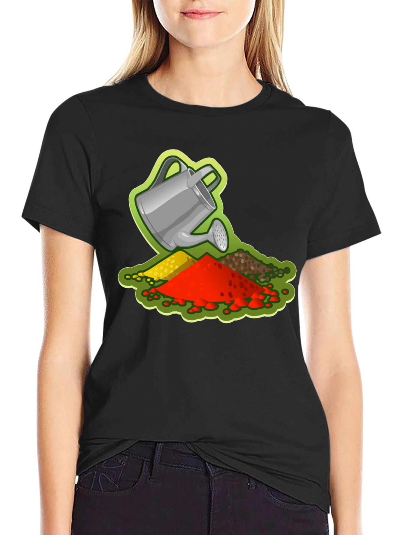 Gardeners Delight T-Shirt - Watering Can Design