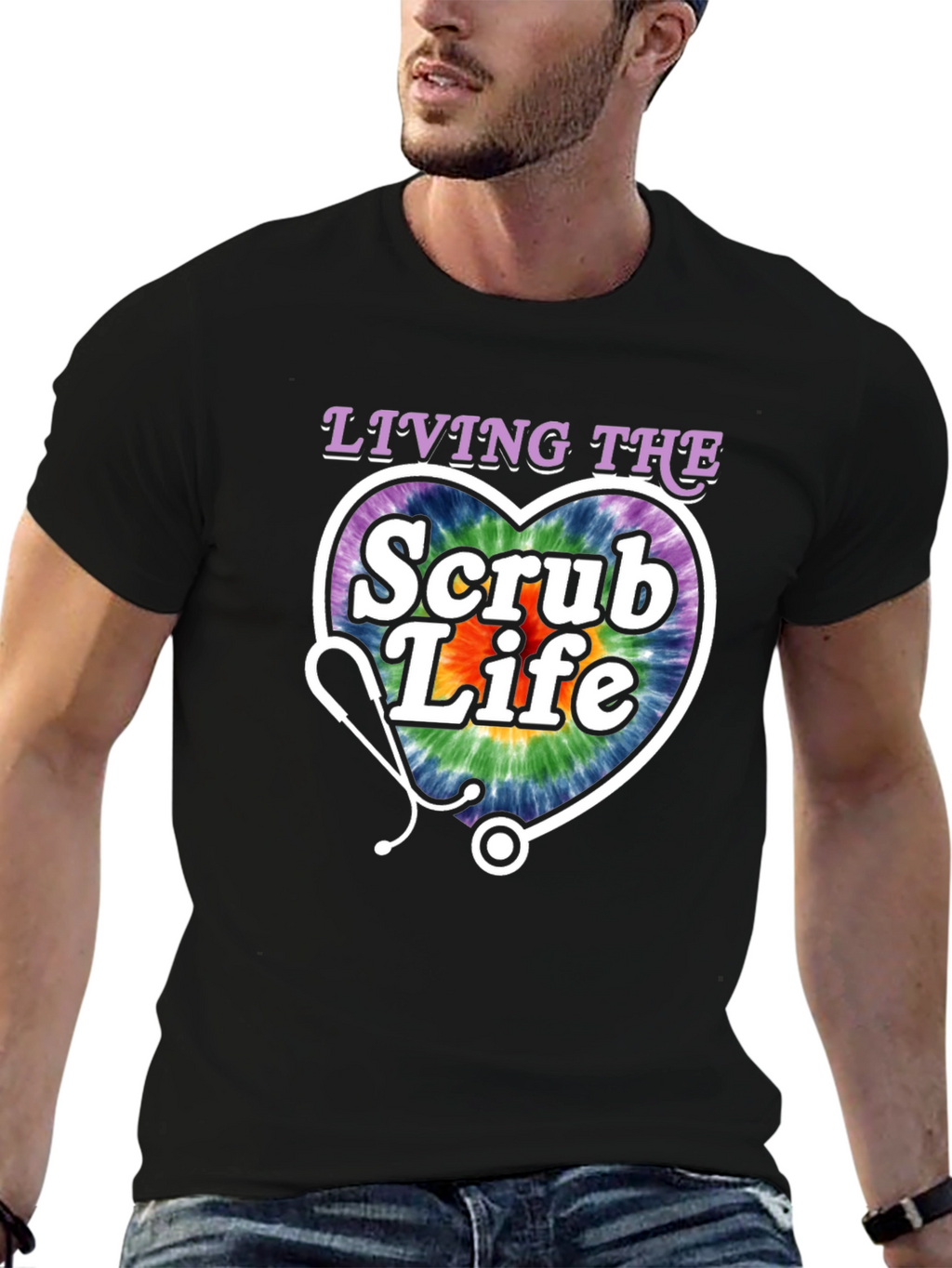 Living the Scrub Life Graphic T-Shirt