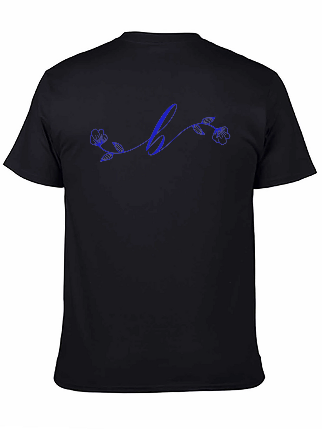Floral Initial T-Shirt - Custom Letter Design