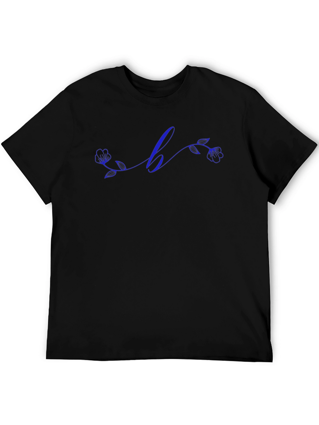 Floral Initial T-Shirt - Custom Letter Design