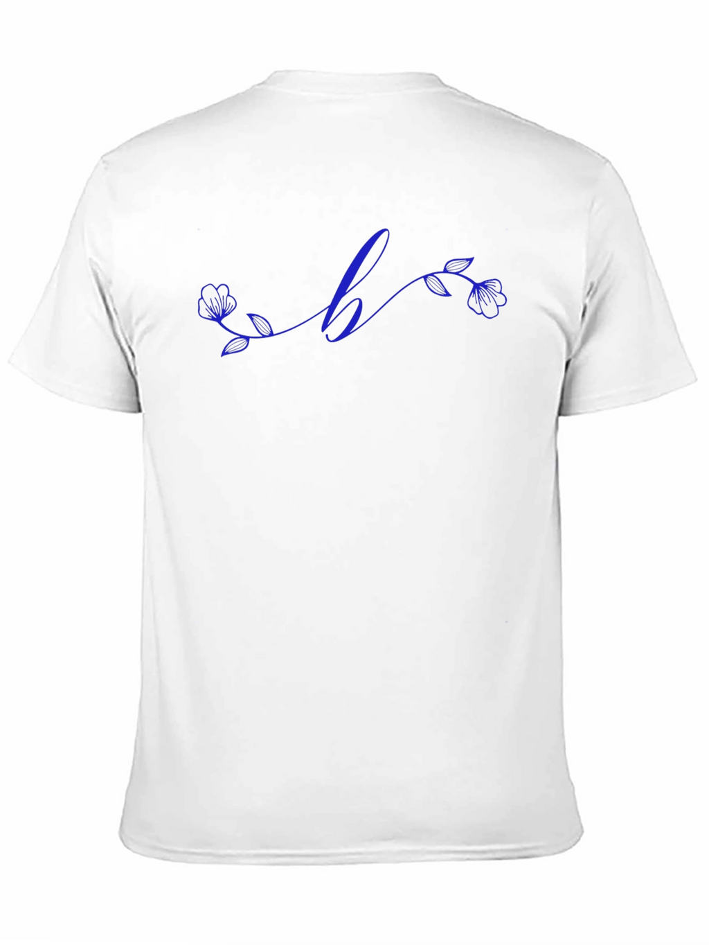 Floral Initial T-Shirt - Custom Letter Design