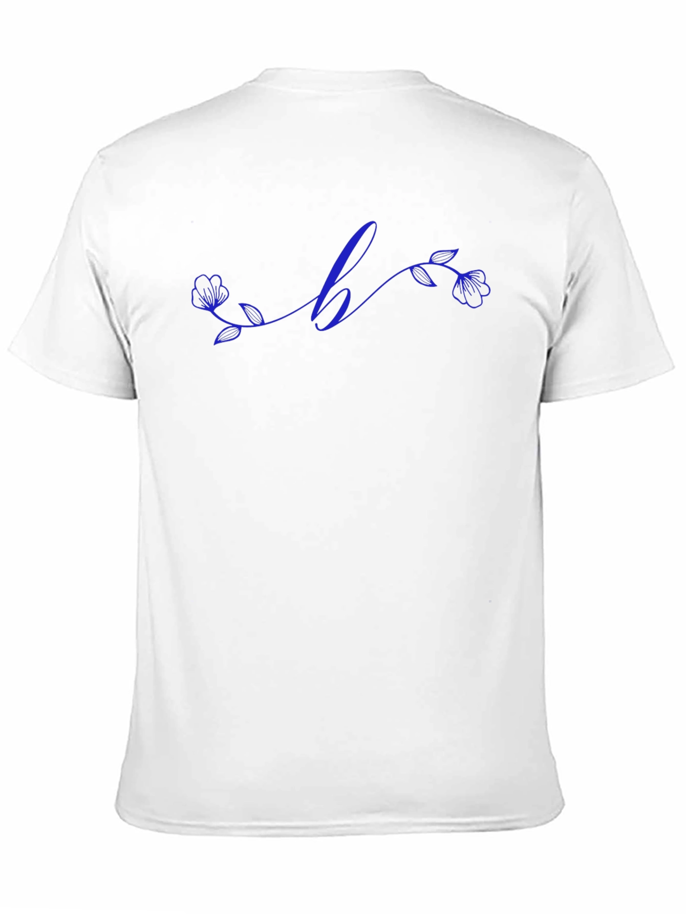 Floral Initial T-Shirt - Custom Letter Design