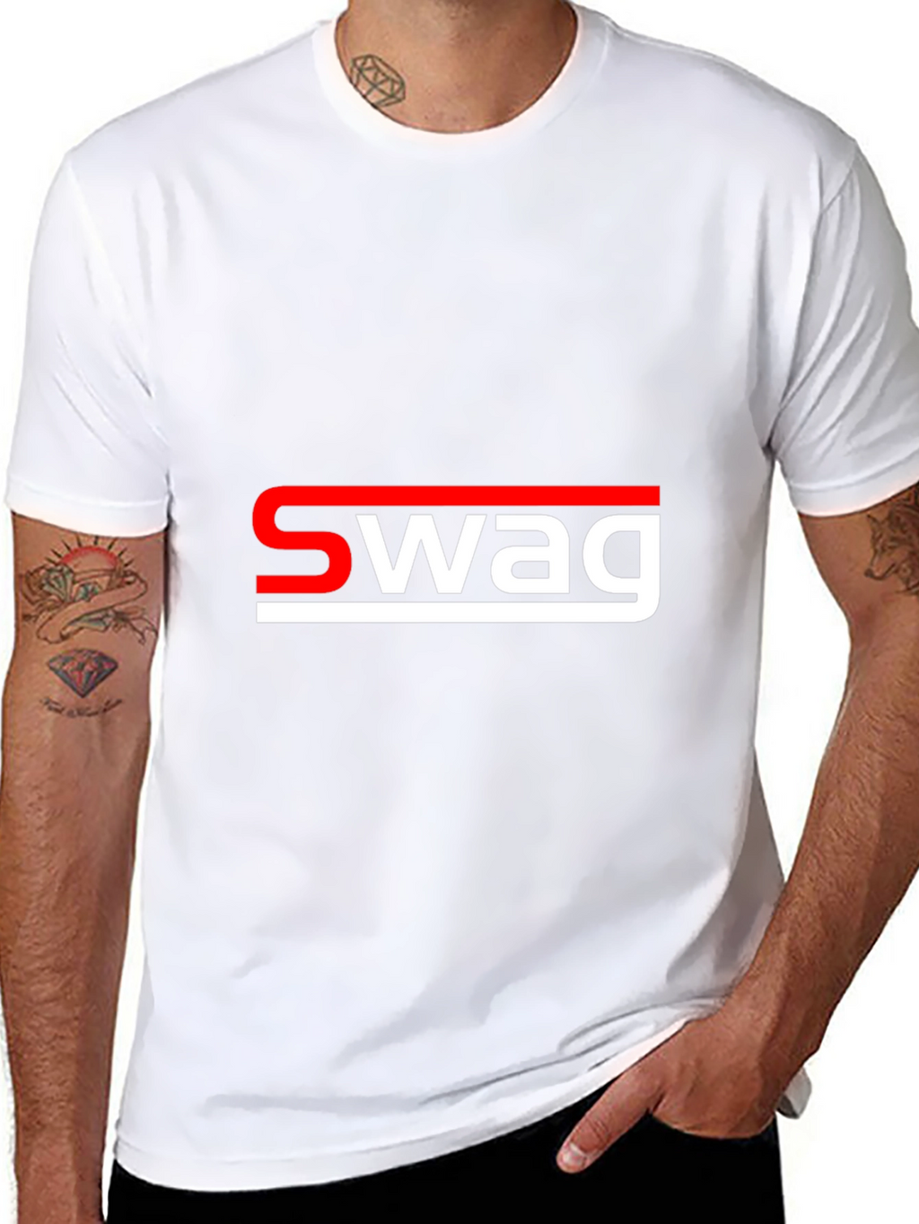 Swag Graphic T-Shirt - Cool Style Black Tee