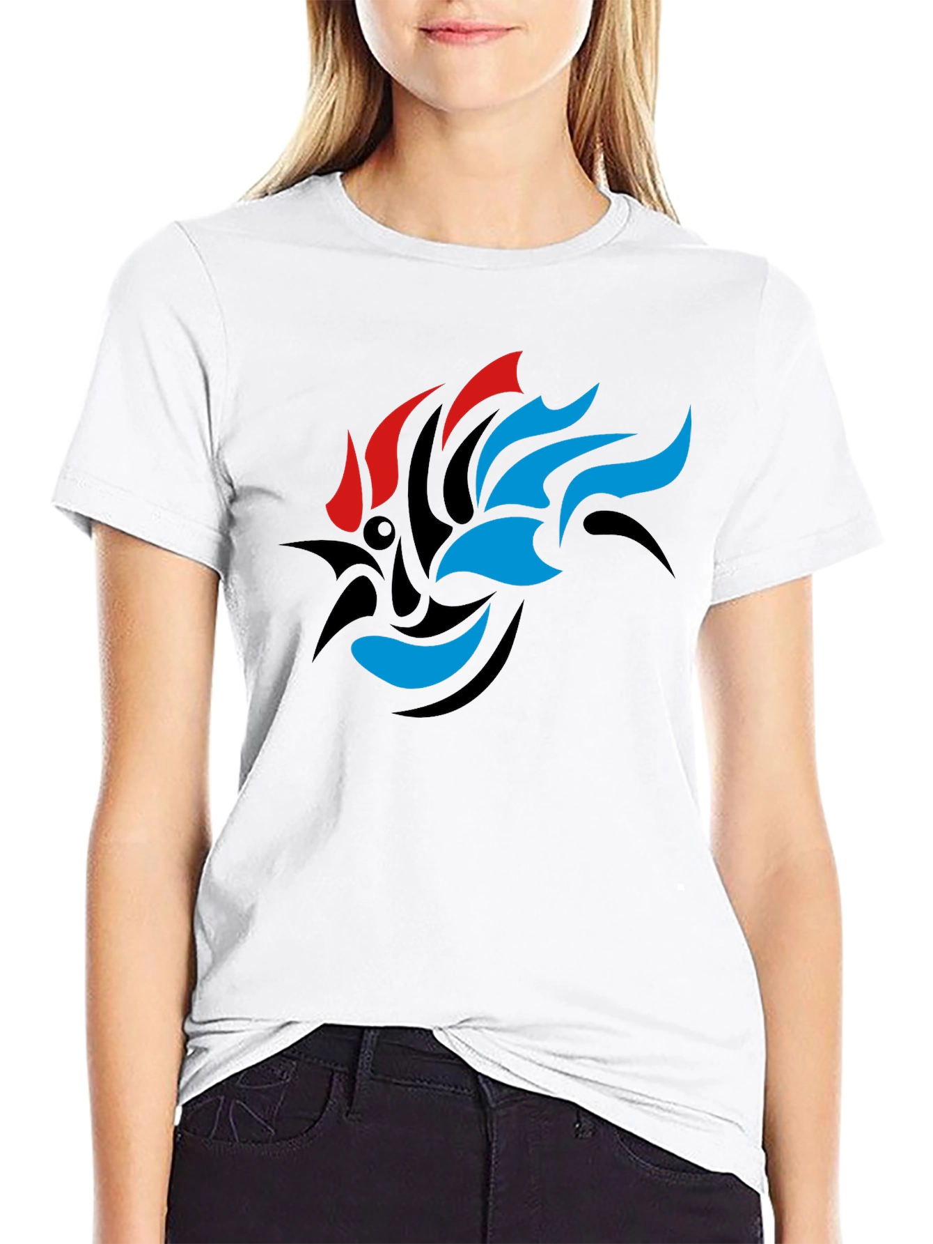 Tribal Rooster Graphic Tee - Modern Streetwear