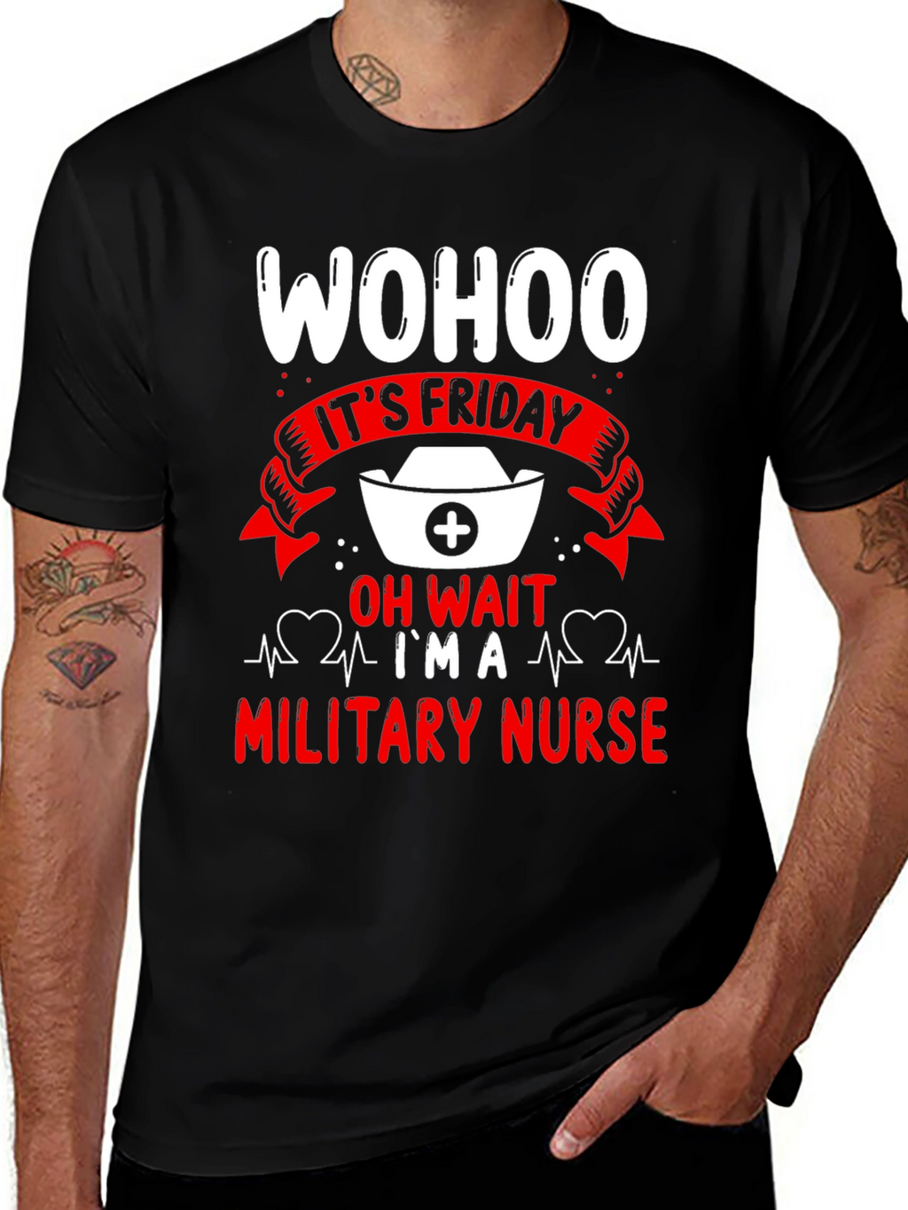 Military Nurse Friday Humor T-Shirt